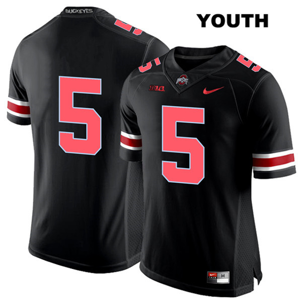 Ohio State Buckeyes Youth Baron Browning #5 Red Number Black Authentic Nike No Name College NCAA Stitched Football Jersey NA19D08TU